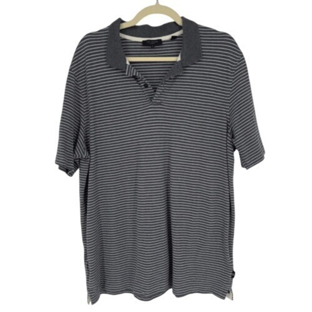 Ted Baker London Striped Polo Shirt L